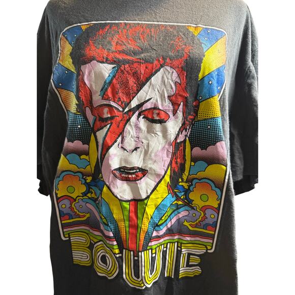 Old Navy David Bowie Ziggy Stardust Graphic Tee, Vintage Style Pop Art, 3XL - Picture 2 of 5